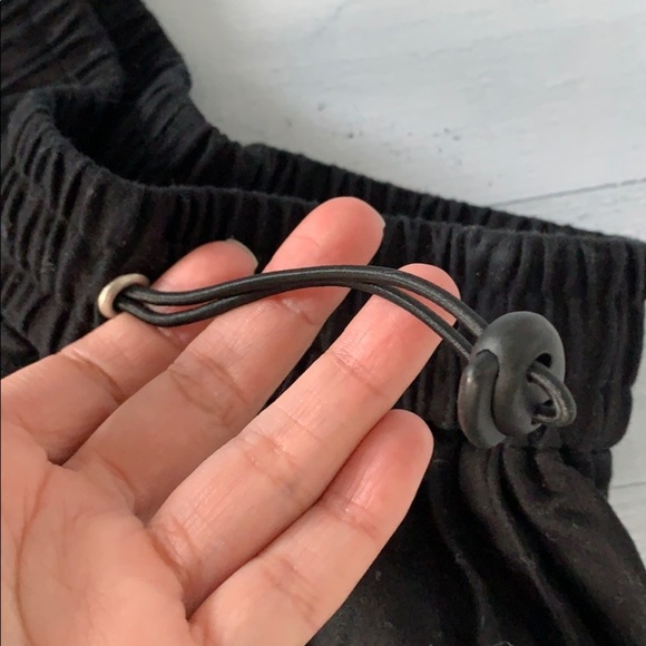 ASOS Petite Black Drawstring Cargo Pants US 0 - Picture 3 of 3